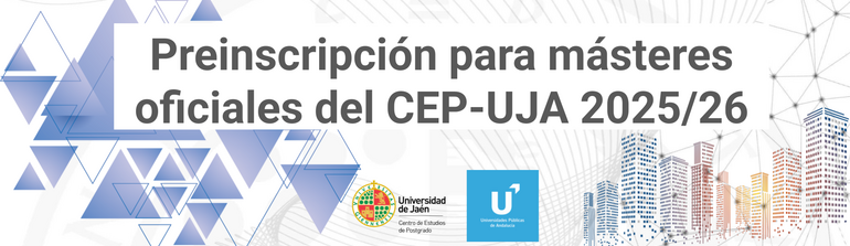Preinscripción másteres 2025-26